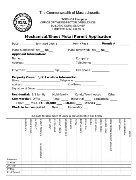 sheet metal permit|sheet metal permit application.